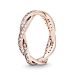 Pandora Rose Twisted Lines ring 180892CZ