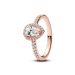 Pandora Rose Tear Drop ring 182835C01