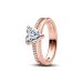 Pandora Double Band Heart ring 183100C01