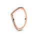 Pandora Rose Wishbone ring 186316CZ