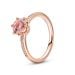 Pandora Rose Pink Sparkling Crown Solitaire ring 188289C01