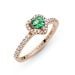 Pandora Rose Heart Green ring 188421C03