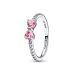 Pandora Sparkling Pink Bow sormus 193510C01