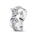 Pandora Sparkling Bow Crossover ring 193553C01