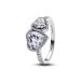 Pandora Sparkling Halo Hearts ring 193659C01