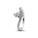 Pandora Wavy Pavé Heart ring 193661C01