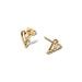 Organically Shaped Heart Stud Ohrringe 264393C00