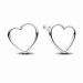 Pandora Moments Front-facing Heart örhängen 293077C00