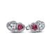 Pandora Halo Hearts Stud korvakorut 293633C01