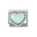 Nomination Classic Pastel Green Heart 330204/35