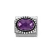 Nomination Classic Faceted Oval Purple 330607/001