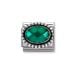 Nomination Classic Faceted Oval Emerald Green 330607/027