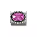 Nomination Classic Faceted Oval Fuchsia 330607/030