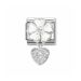 Nomination Classic White Flower Heart 331814/04