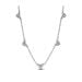 Pandora Triple Stone Heart Station Chain Halskette 393160C01-45