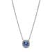 Pandora Sparkling Square Blue Halo Pendant Halskette 393560C01-45