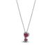 Pandora Red Halo Hearts Pendant kaulakoru 393658C01-60