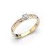 Festive Venice Solitaire timanttisormus, kelta- ja valkokulta 403-022-KV