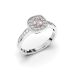 Festive Alicia Morganiitti timanttisormus, platina 503-043M-PT