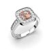Festive Carolina Granaatti timanttisormus, platina 514-126G-PT