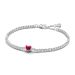 Pandora Red Sparkling Heart Tennis Armband 18 cm 590041C02