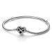Pandora Moments Sparkling Infinity Heart Clasp Snake Chain Bracelet 17 cm 592645C01
