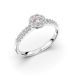 Festive Bella Morganiitti timanttisormus, platina 607-025M-PT