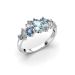 Festive Natasha Blue timanttisormus, platina 610-100B-PT