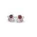 Festive Nelly Pink timanttikorvakorut, platina 629-024P-PT