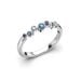 Festive Drop Blue timanttisormus, platina 644-015B-PT