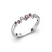 Festive Drop Pink timanttisormus, platina 644-015P-PT