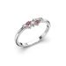 Festive Nadja Pink timanttisormus, platina 650-018P-PT