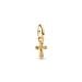 Pandora Sparkling Cross Mini Dangle Charme, vergoldet 763044C01