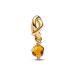 Pandora Faceted Honey Eternity Circle Dangle hela 763462C11 / marraskuu