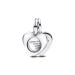 Pandora Engravable Heart Magnifying Glass Double Dangle hela 793671C00