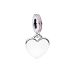Pandora Engravable Heart Pink Stone Dangle Charme 793926C02