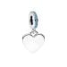 Pandora Engravable Heart Blue Stone Dangle Charme 793926C03