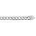 Hopeinen panssarirannekoru 8 mm CDH-220 20.5