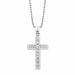 Silber Kreuz Halskette D24504N-A-18-45.0CM