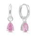 Hopeiset korvakorut E-24483ZPINK