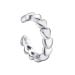 Hopeinen Ear Cuff korvakoru E32944