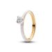 Pandora White Chakra Heart Ring 163088C01