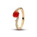 Pandora Disney Beauty and the Beast Enchanted Rose Ring 163984C01