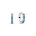 Pandora Blue Huggie Ohrringe 293849C01