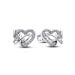 Pandora Entwined Heart & Butterfly Stud Ohrringe 294476C01