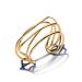 Pandora Organically Shaped Wired Open Bangle Armband 17,5 cm 563867C00