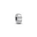 Pandora Silver Clip With Clear Cubic Zirconia, Shimmering White Enamel hela 793785C01