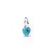 Pandora Turquoise-coloured Heart Mini Dangle Charme 793827C01