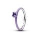 Pandora Purple Chakra Heart Ring 193088C04