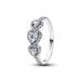 Pandora Halo Heart Trilogy Ring 194413C01